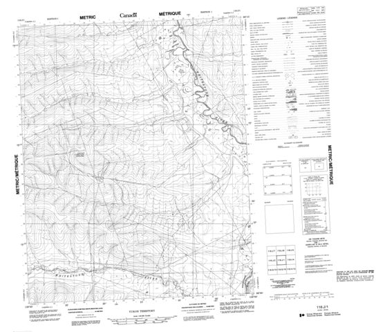 No Title Topographic map 116J01 at 1:50,000 Scale