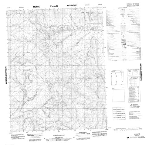 No Title Topographic map 116J15 at 1:50,000 Scale