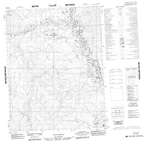 No Title Topographic map 116J16 at 1:50,000 Scale