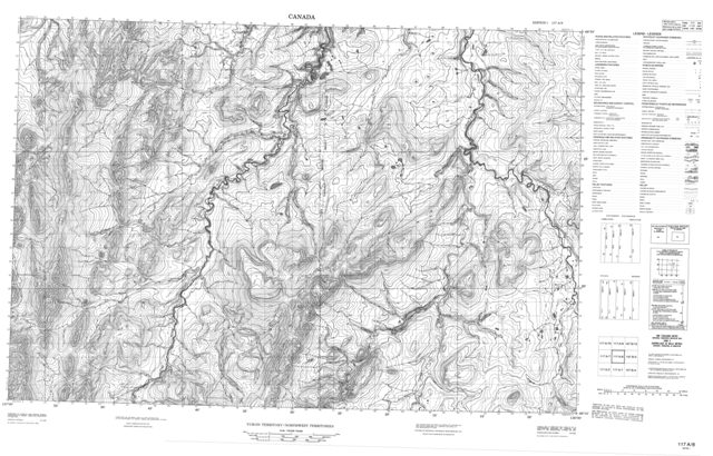 No Title Topographic map 117A08 at 1:50,000 Scale