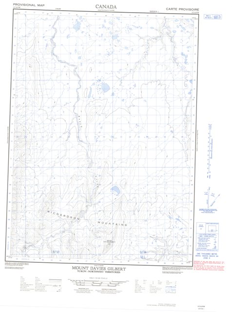 Mount Davies Gilbert Topographic map 117A09W at 1:50,000 Scale