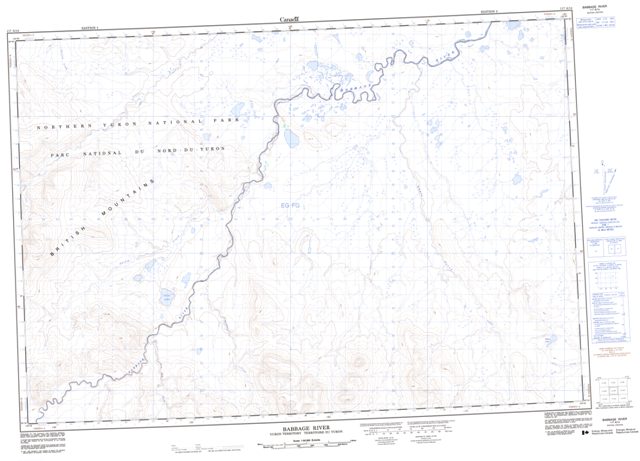 Babbage River Topographic map 117A14 at 1:50,000 Scale