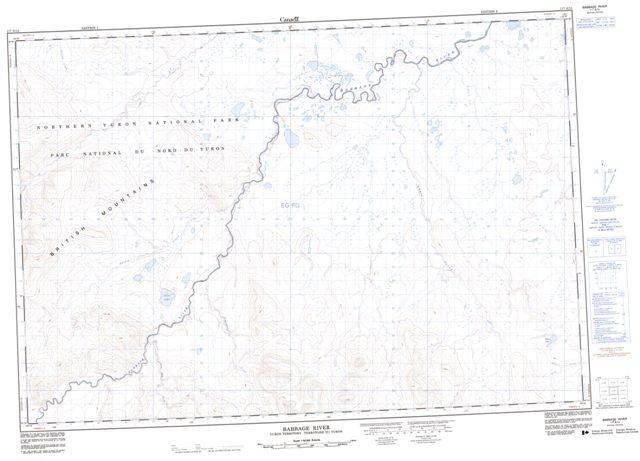 Babbage River Topographic map 117A14 at 1:50,000 Scale