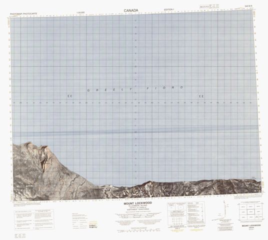 Mount Lockwood Topographic map 340B06 at 1:50,000 Scale