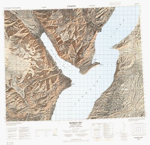 Mckinley Bay Topographic map 340D04 at 1:50,000 Scale