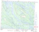 023H13 Sims Lake Topographic Map Thumbnail