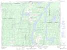 031M14 Lac Barriere Topographic Map Thumbnail