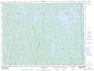 032G01 Lac Poutrincourt Topographic Map Thumbnail