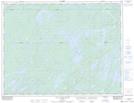 032G10 Lac A L'Eau Jaune Topographic Map Thumbnail
