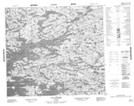 034A11 Lac Pastorel Topographic Map Thumbnail