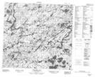 074J03 Bernard Lake Topographic Map Thumbnail