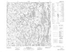 074M15 Mercredi Lake Topographic Map Thumbnail