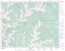 082K01 Findlay Creek Topographic Map Thumbnail