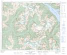 082M16 Argonaut Mountain Topographic Map Thumbnail