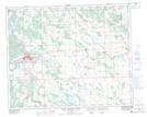 083B07 Rocky Mountain House Topographic Map Thumbnail