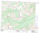 083E12 Pauline Creek Topographic Map Thumbnail