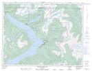 092J04 Princes Louisa Inlet Topographic Map Thumbnail